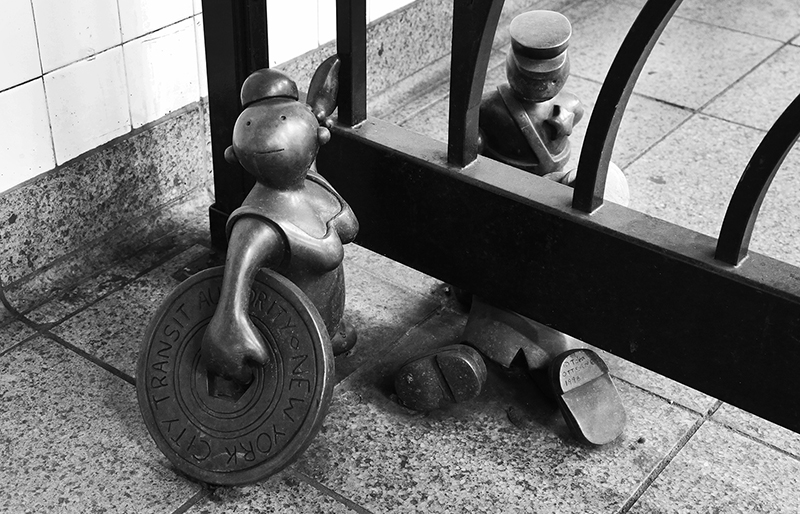 Subway Token Figures : Art : Subway : New York : Tom Otterness : New York : Personal Photo Projects :  Richard Moore Photography : Photographer : 